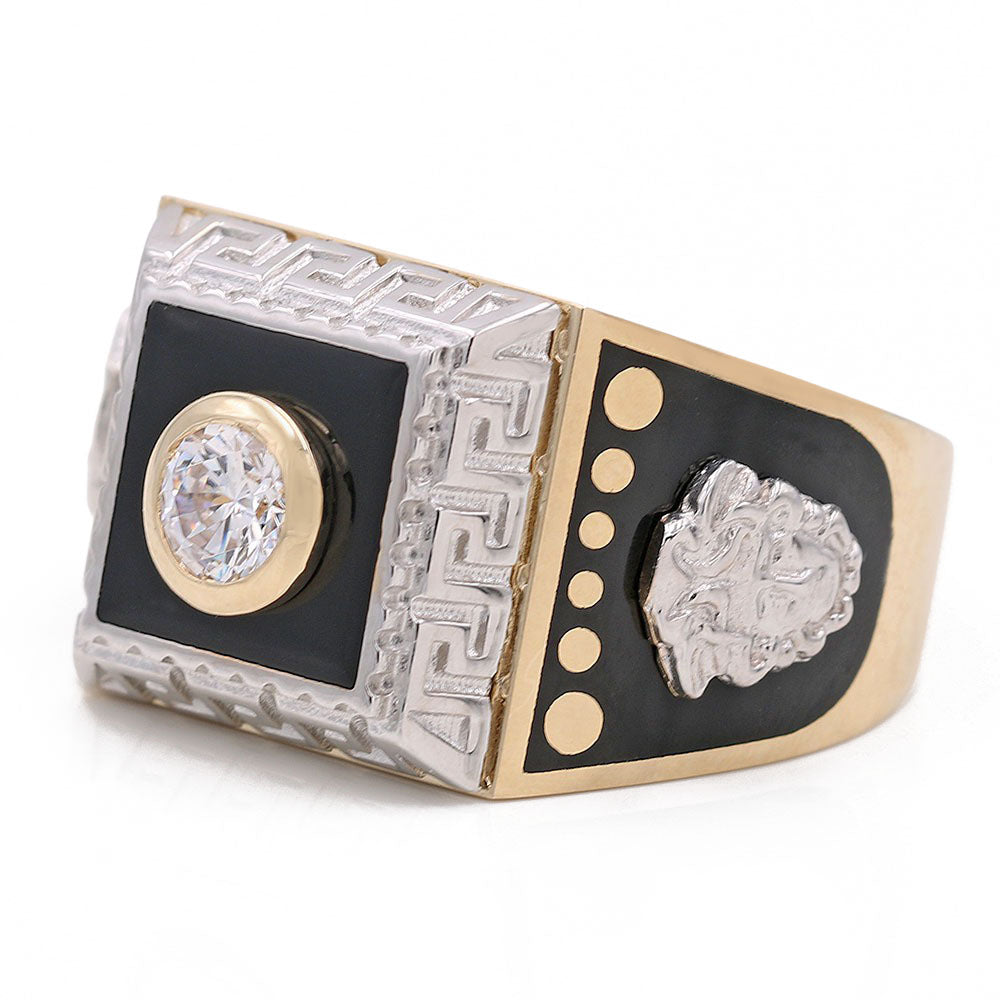 Fashion Ring with Color Stones and Cubic Zirconias