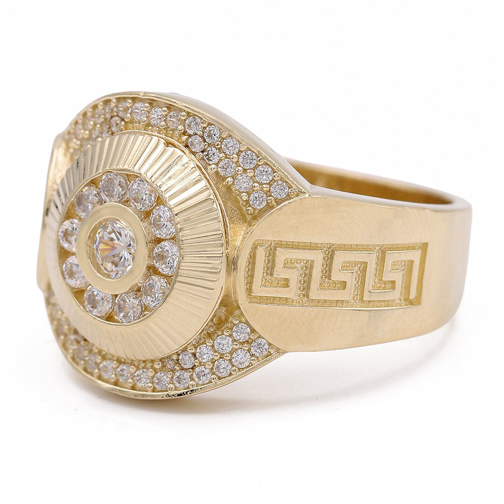 Round Greek Pattern Ring