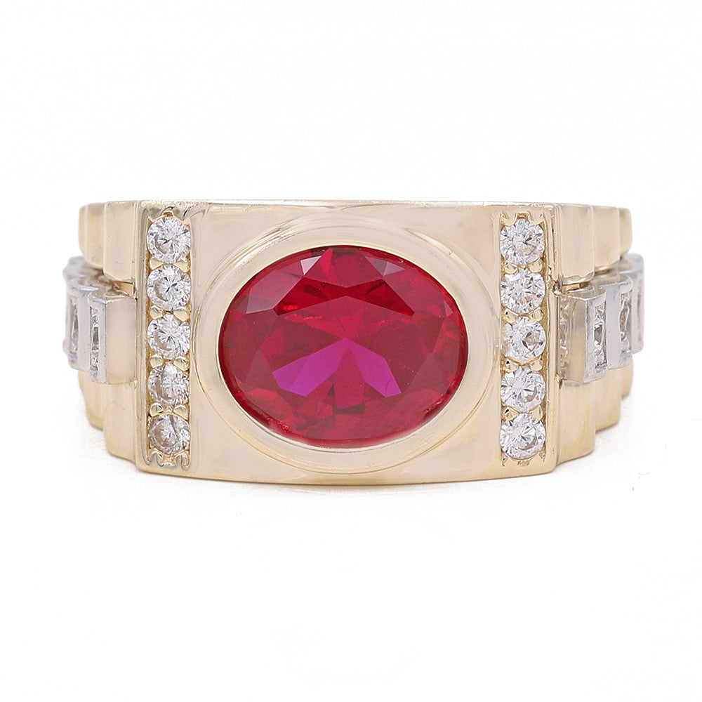Red Color Stone Ring