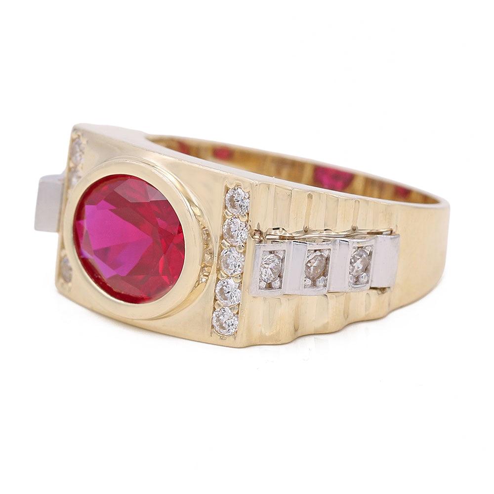 Red Color Stone Ring