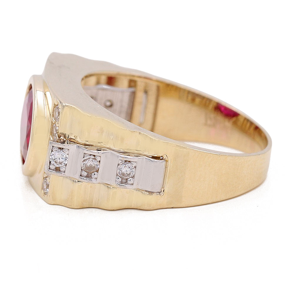 Red Color Stone Ring