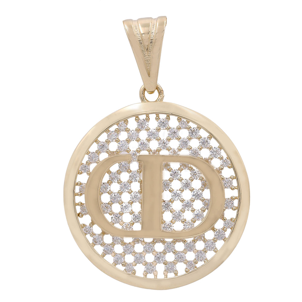 Round with Initials Pendant