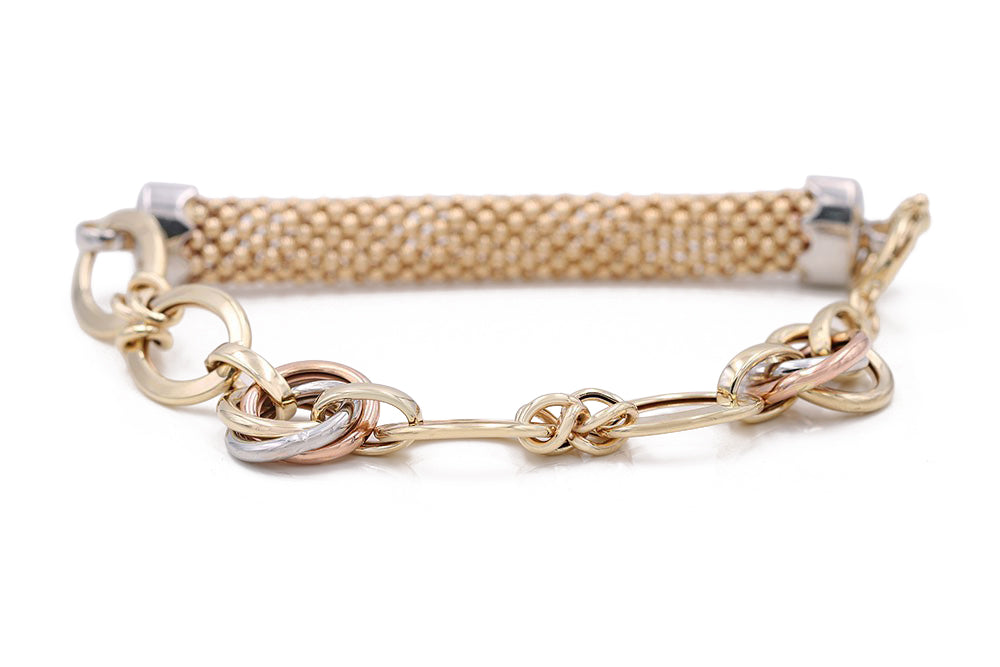 Mesh Bracelet with Cubic Zirconias