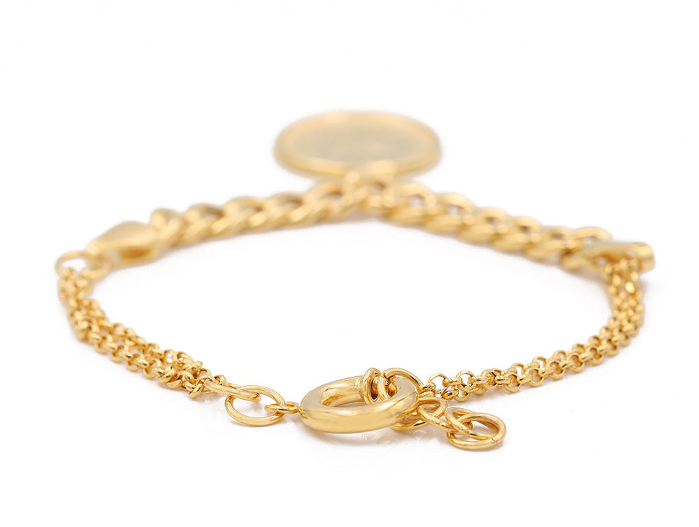 Gold Fashion Coin Bracelet