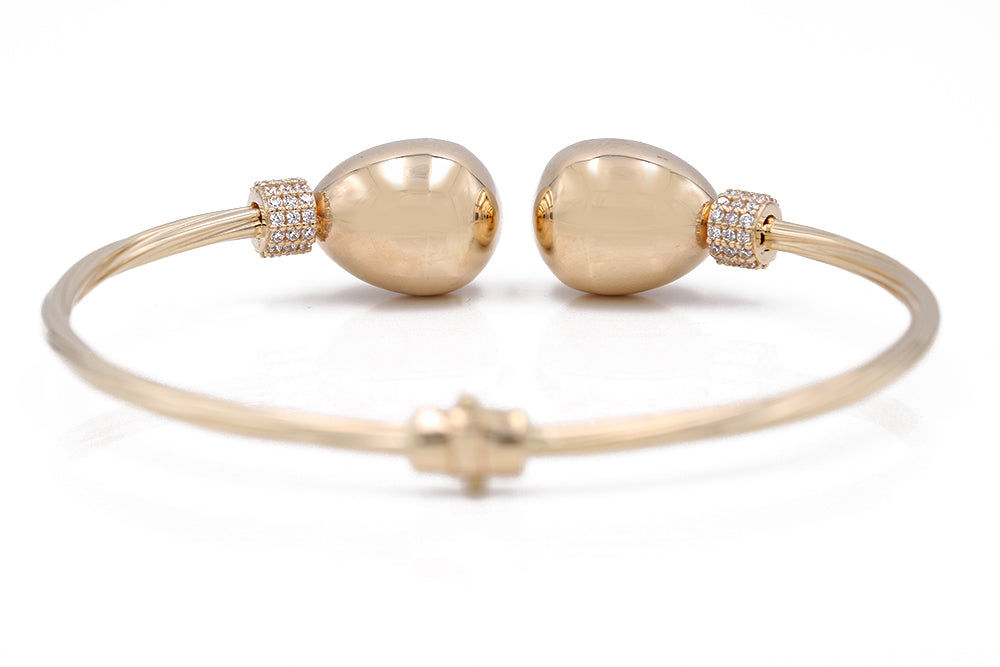 Fashion Bangle with Cubic Zirconias