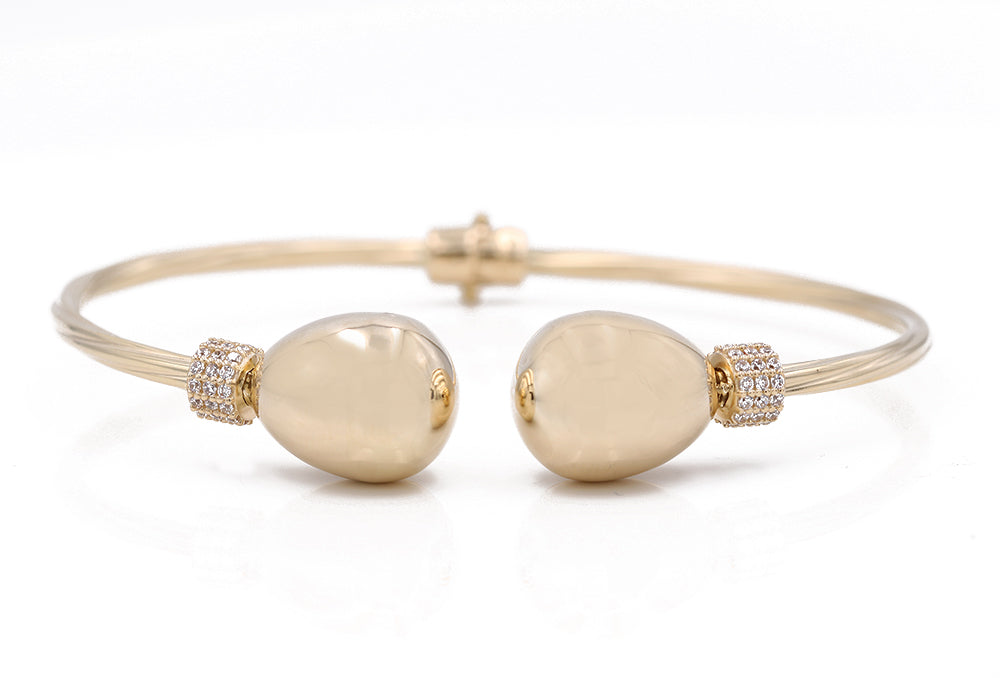 Fashion Bangle with Cubic Zirconias