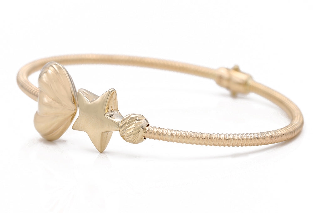 Fashion Heart and Star Bangle