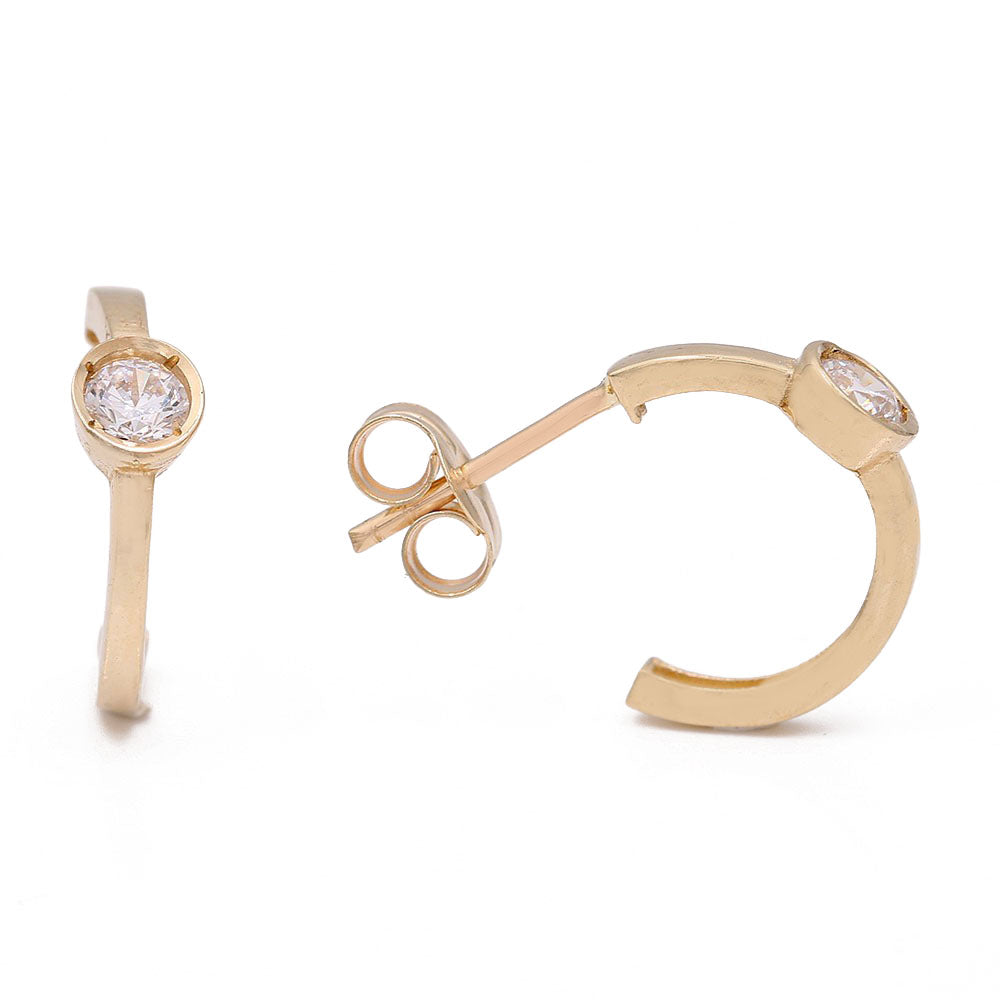 Loop Earrings with Cubic Zirconias