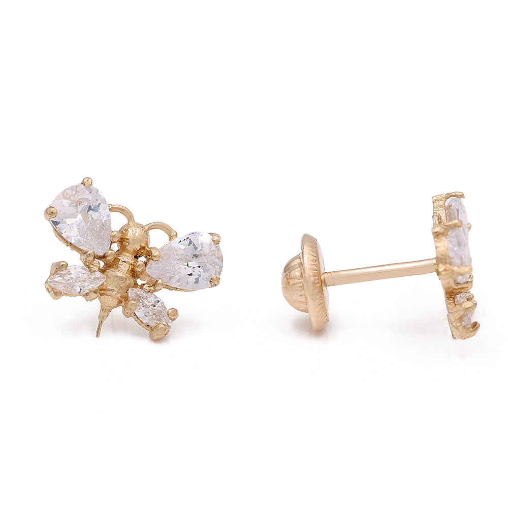 Butterfly Earrings with Cubic Zirconias