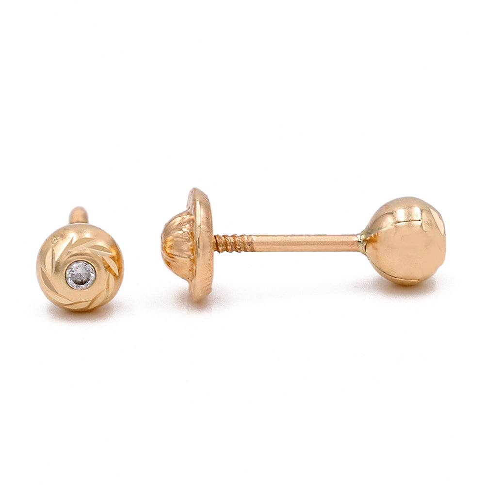 Fashion Round Shape Cubic Zirconias Earrings