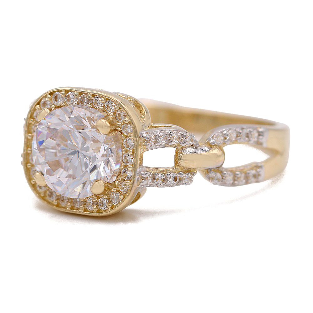 Fashion Center Stone Ring with Cubic Zirconias