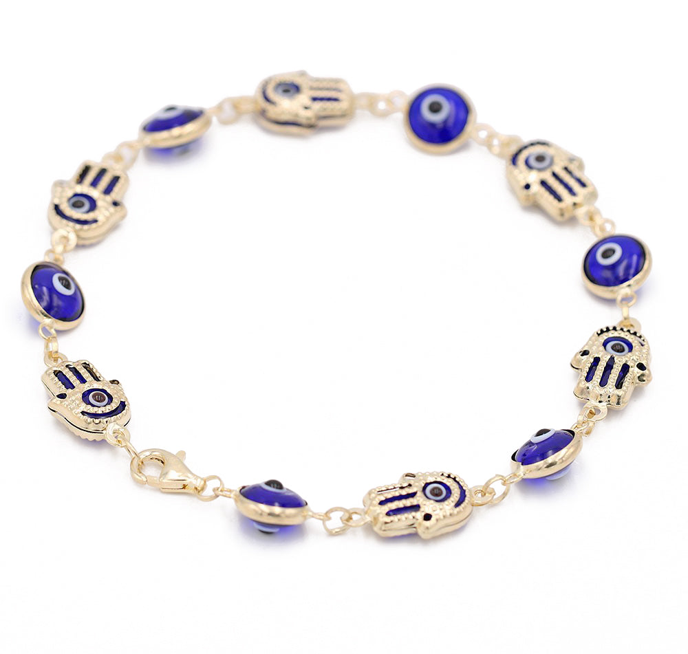 Evil Eye and Hamsa Hand Bracelet