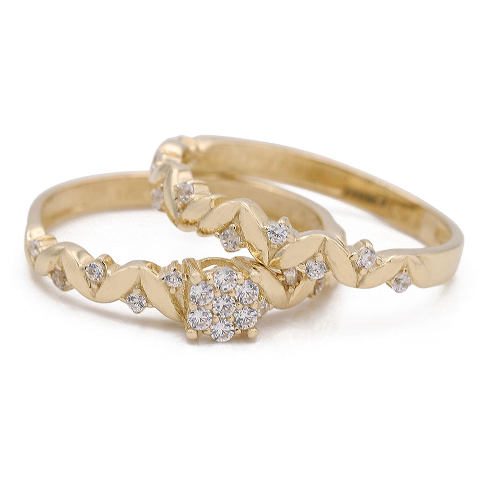 Bridal Ring with Center Cluster Zirconias