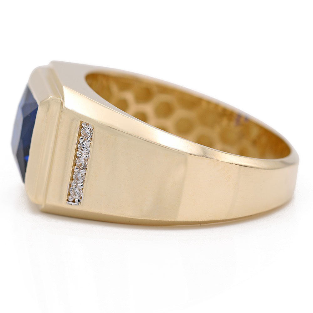 Fashion Ring with Blue Center Stone