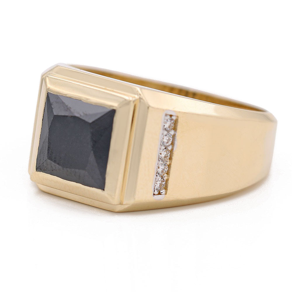 Fashion Ring with Black Center Stone