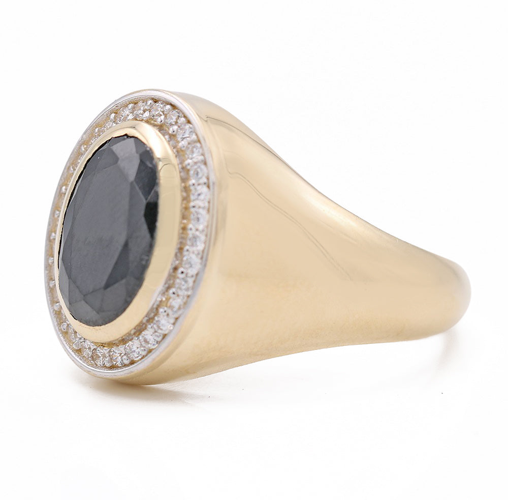 Fashion Ring with Black Center Stone