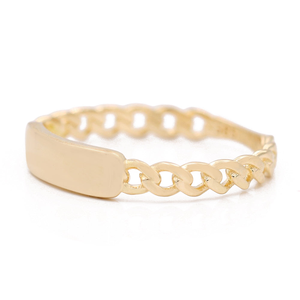 Fashion Name ID with Chain Link Ring