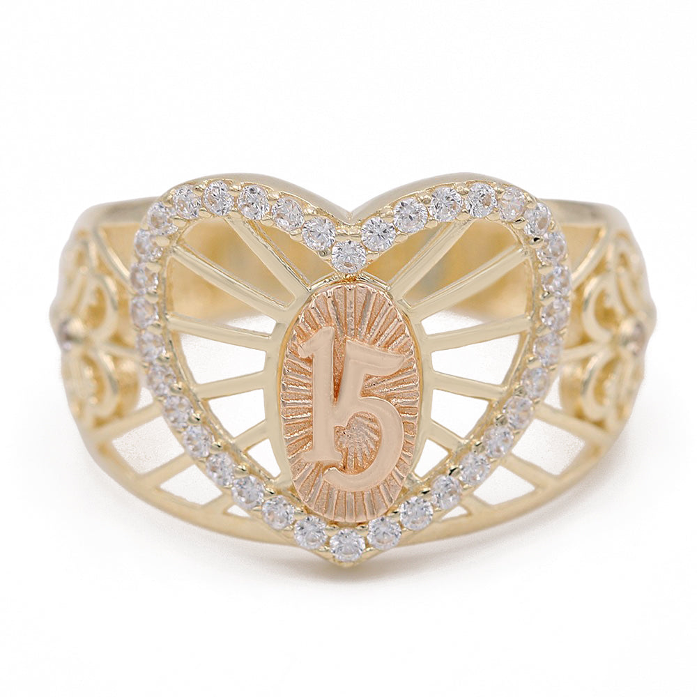 Fashion Sweet 15 Ring with Cubic Zirconias