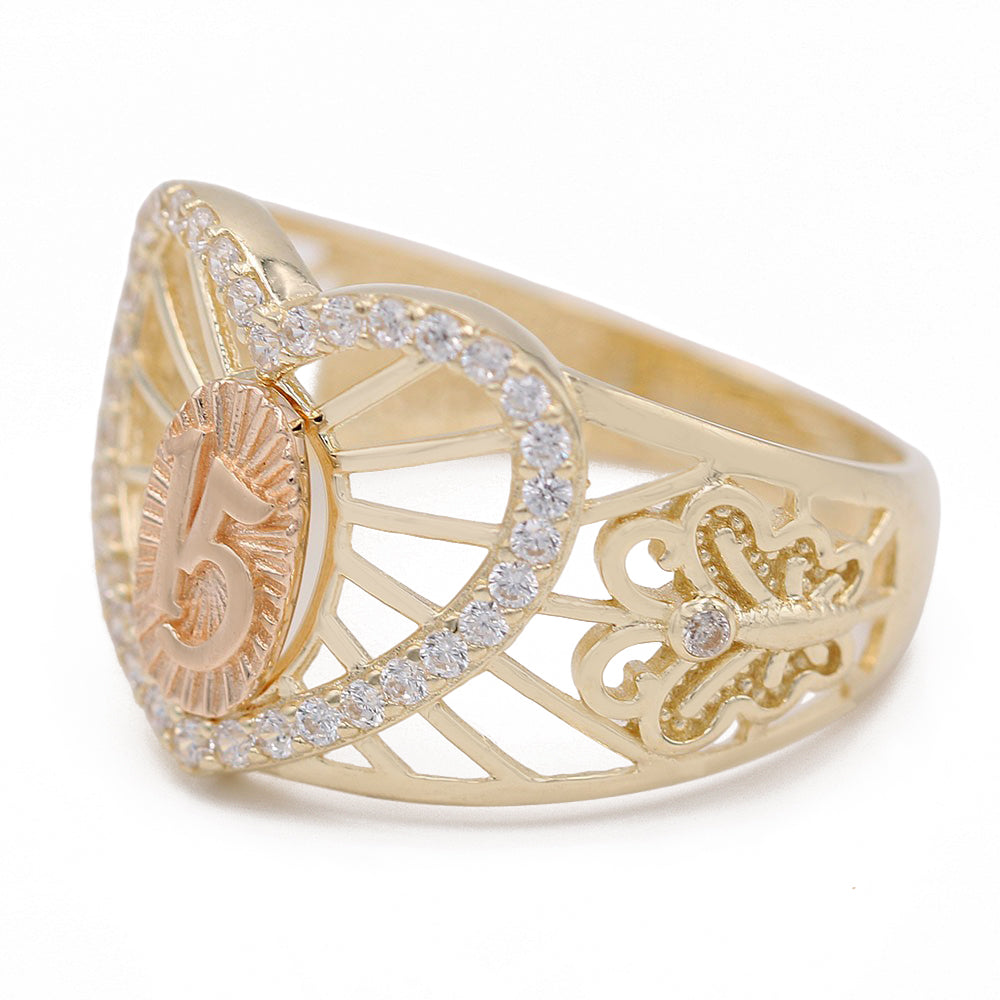 Fashion Sweet 15 Ring with Cubic Zirconias