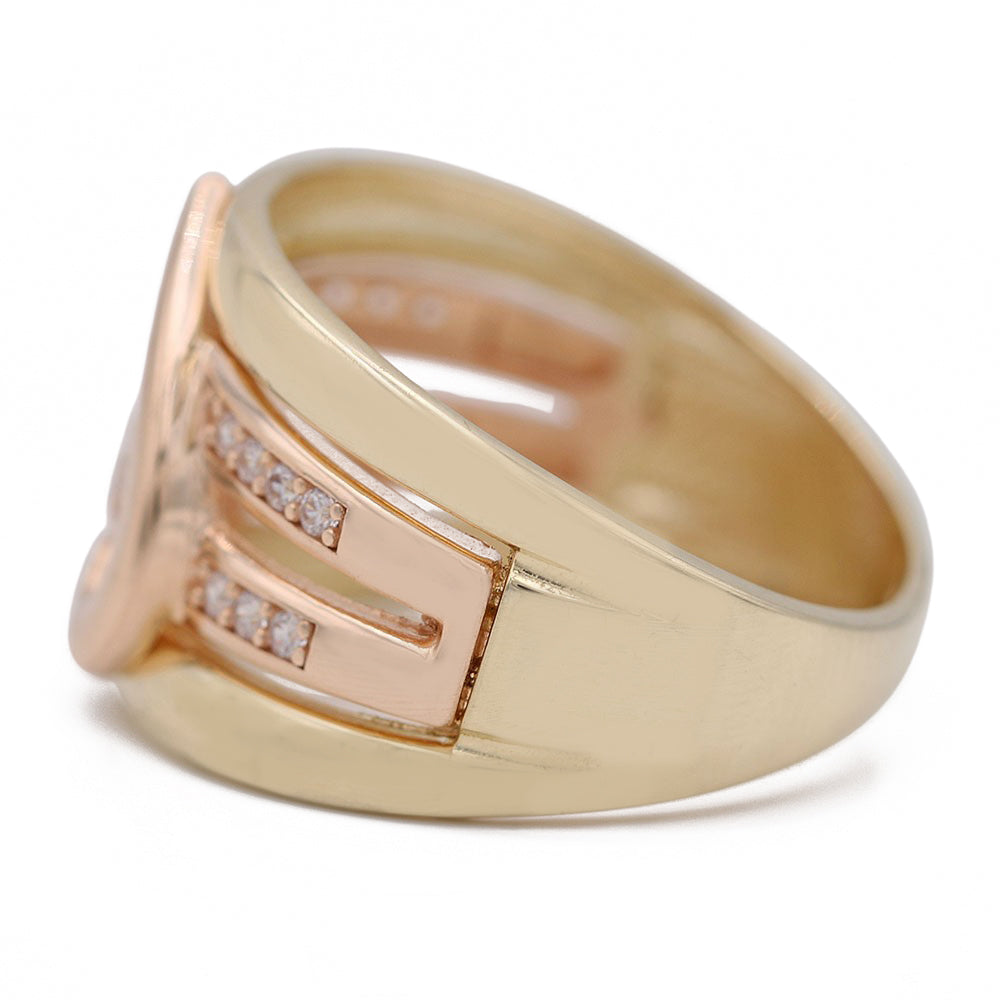 Fashion Heart Ring with Cubic Zirconias