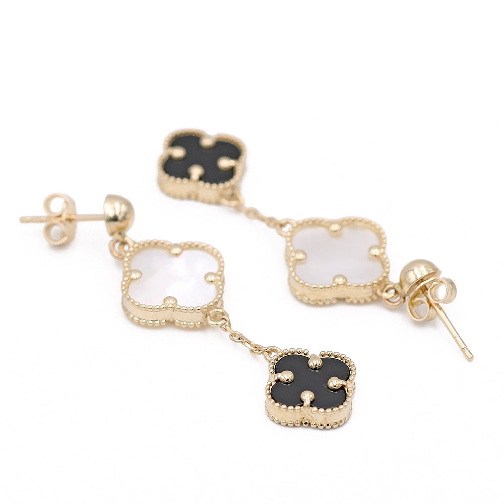 Flowers Earrings with Color Stone