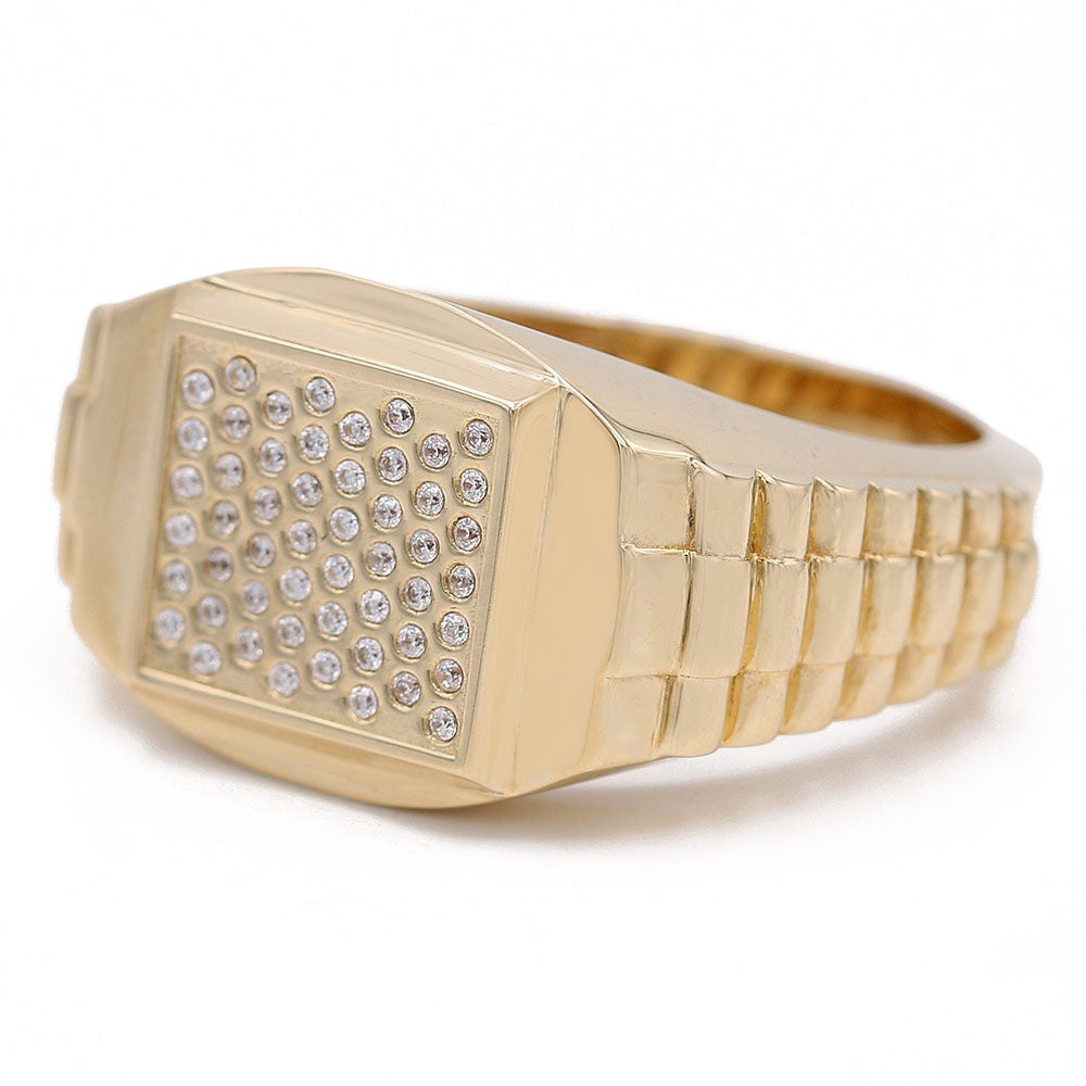 Fashion Center Cluster Cubic Zirconias Ring