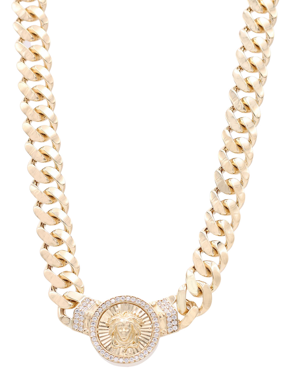 Fashion Monaco Link with Medusa Head Necklace
