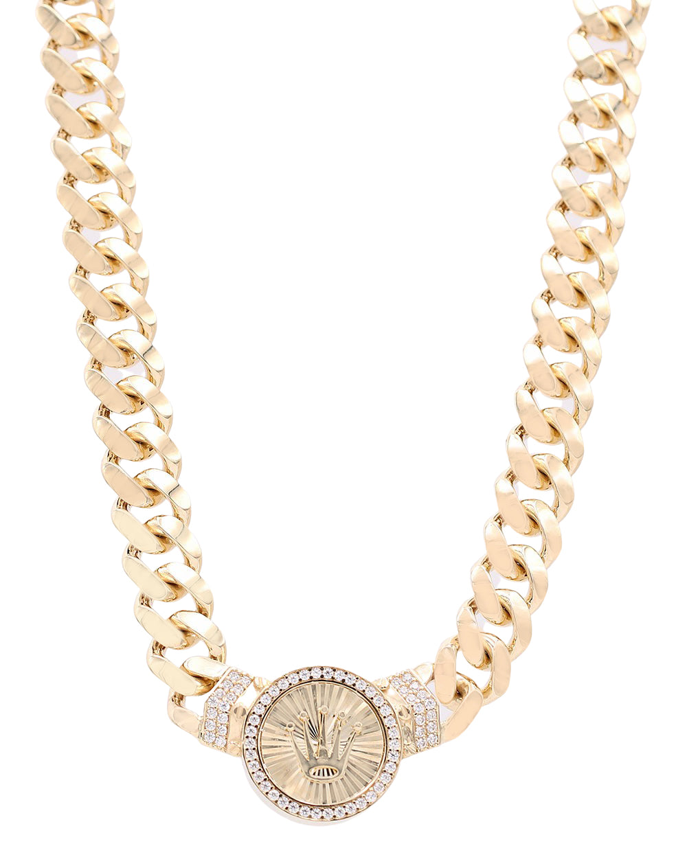 Fashion Monaco Link with Logo Necklace