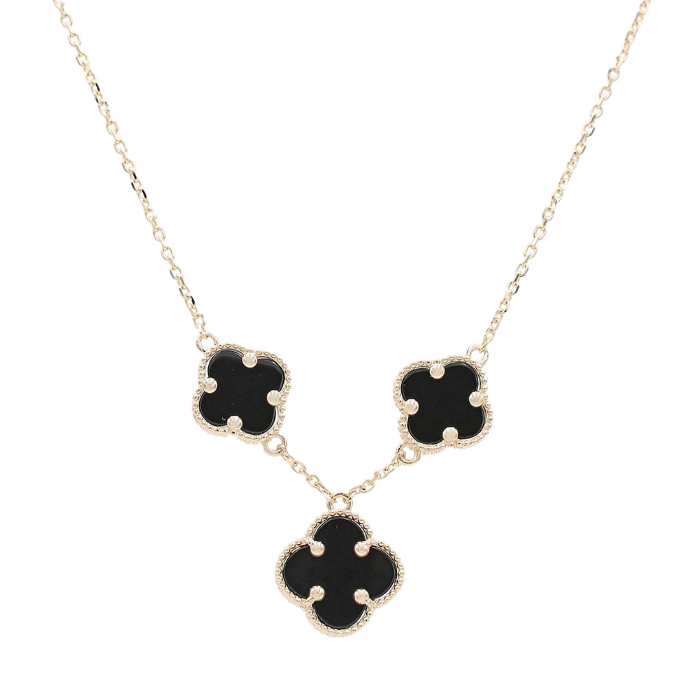 Fashion Color Black Stone Necklace
