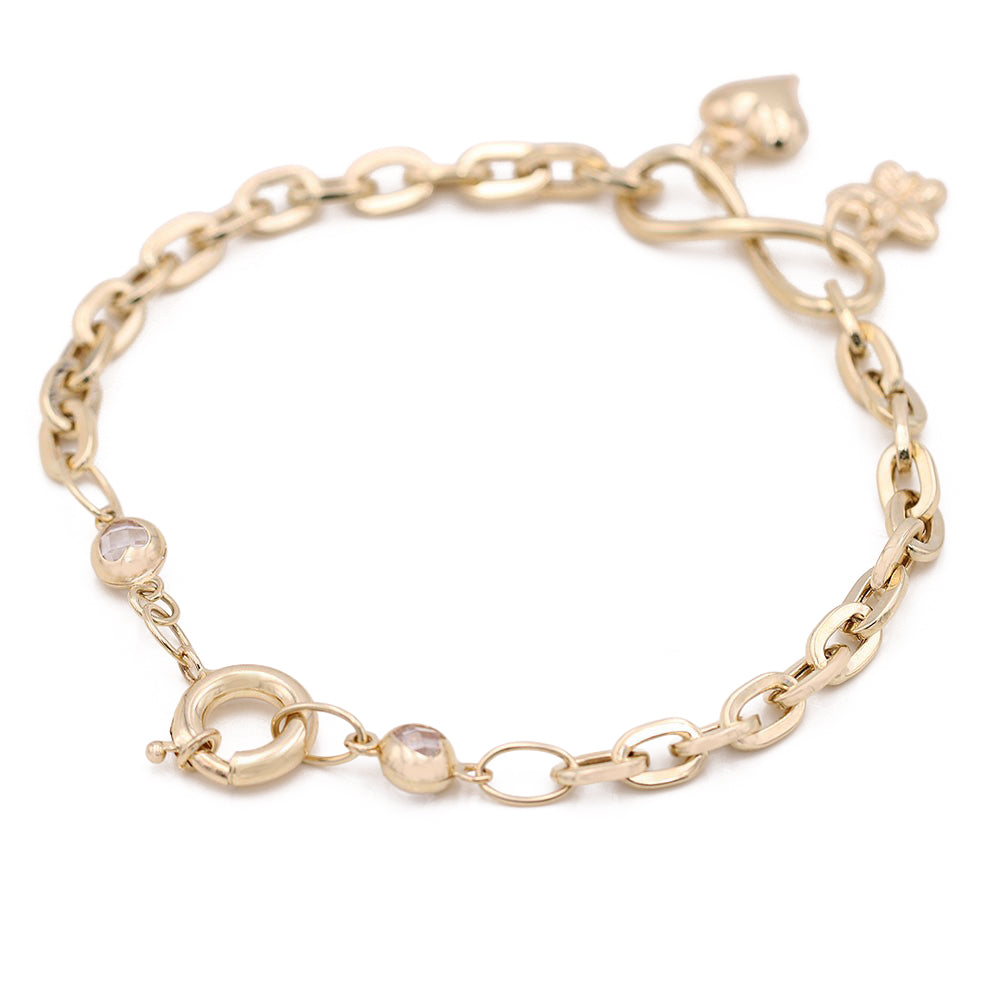 Butterfly and Heart Bracelet
