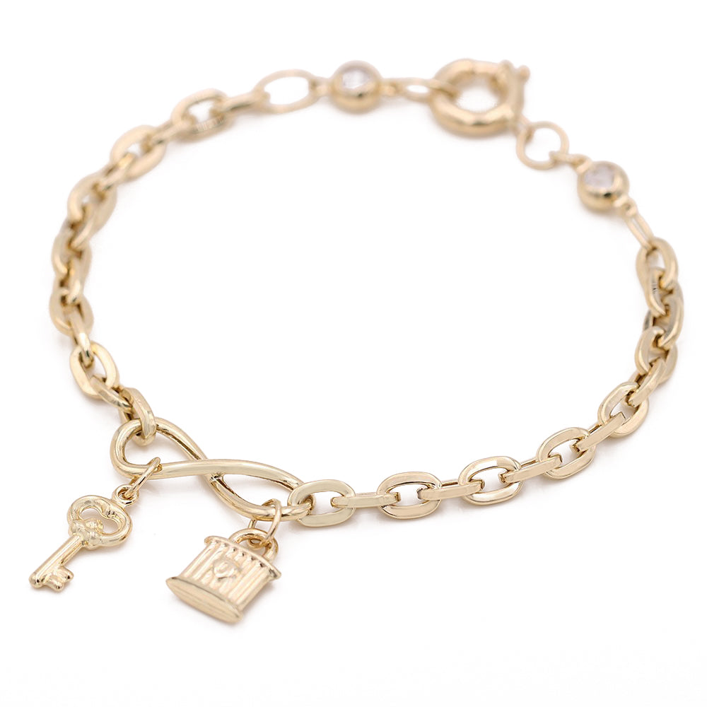 Fashion Lock and Key Bracelet
