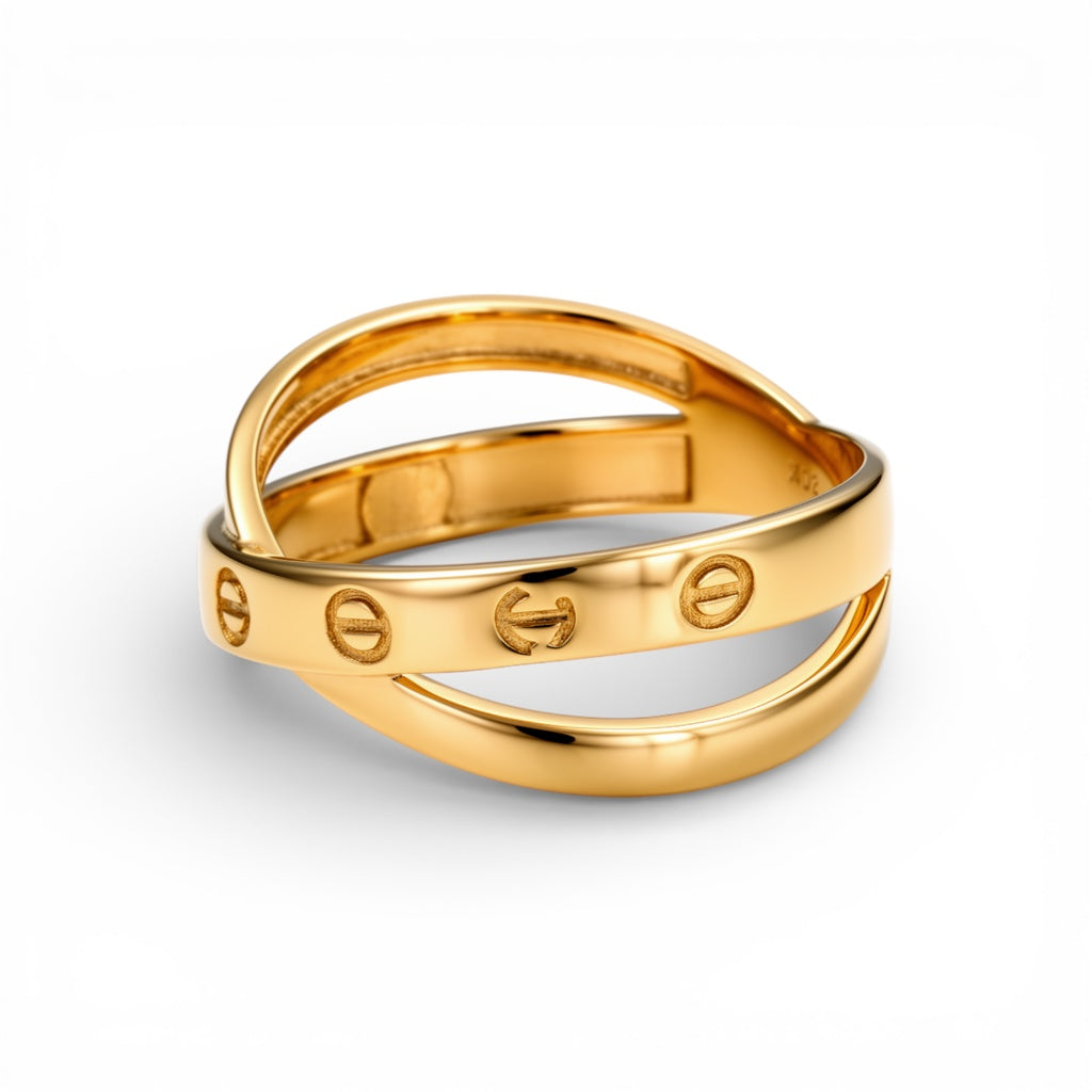 10K Yellow Gold Fashion CT Women’s Ring / Size: 8 / Weight: 2.7 GR / DQWR0FSCT-2