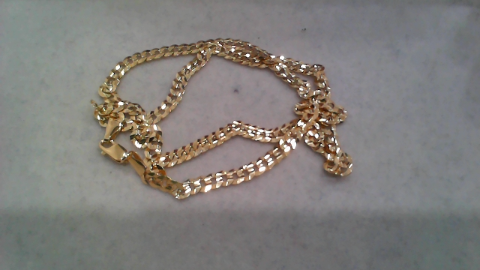 10K Yellow Gold Curb Chain / Size: 4mm 18" / Weight: 7.9GR / K481CL-18