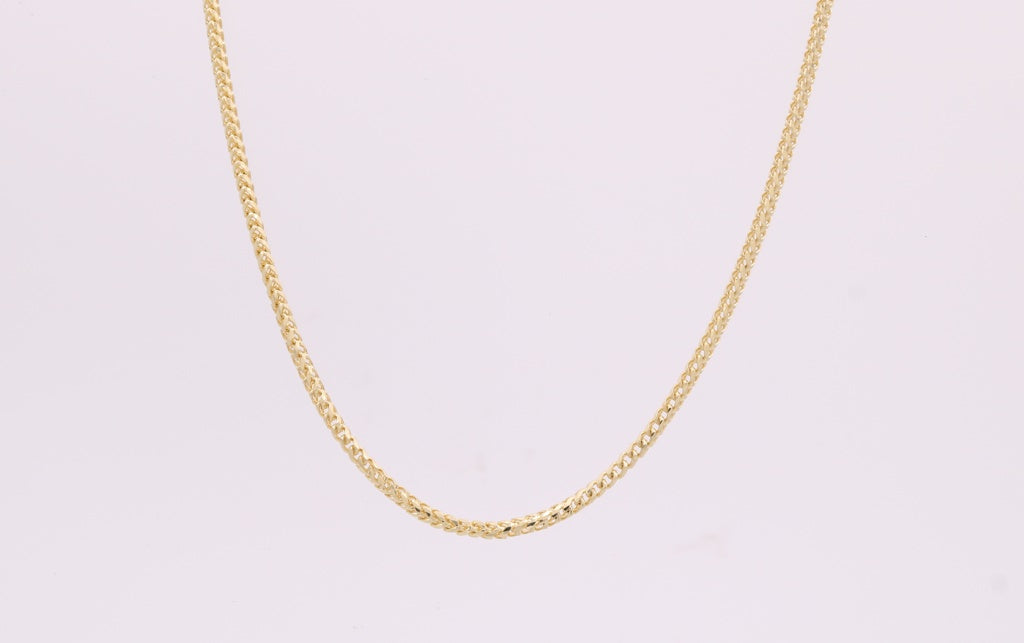 14K Yellow Gold Semisolid Cuban Link Chain / Size: 3mm 24" / Weight: 6.3GR / HCC4CL3-24