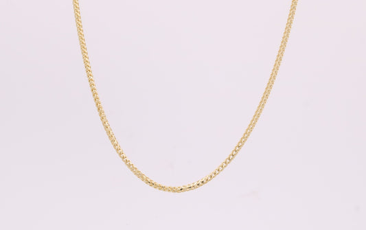 14K Yellow Gold Semisolid Cuban Link / Size: 3mm 24" / Weight: 6.4GR / HCC4CL3-24