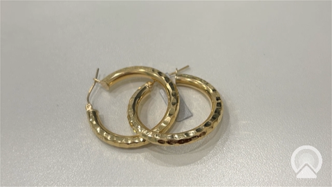 10k Yellow God Women's Fashion Hoop Earrings CAEH0FS-1