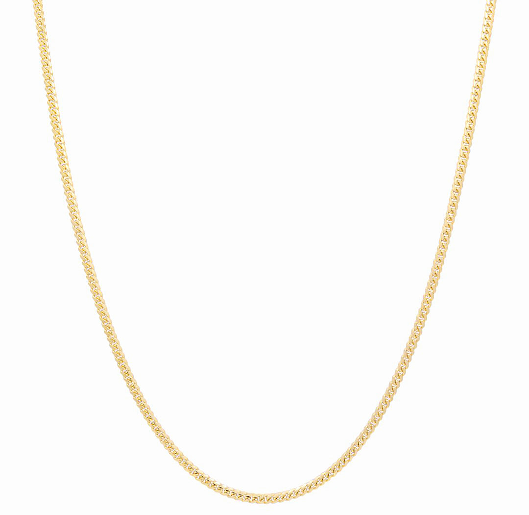 14K Yellow Gold Solid Cuban Link Chain / Size: 3mm 24” / Weight: 20.4 GR / 604.40100-24