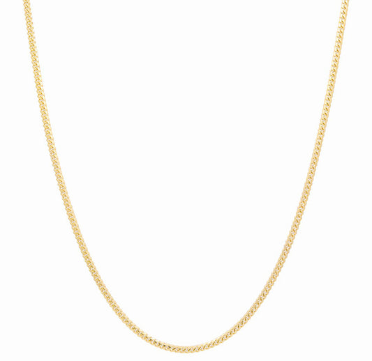 14K Yellow Gold Solid Cuban Link Chain / Size: 3mm 24” / Weight: 20.4 GR / 604.40100-24