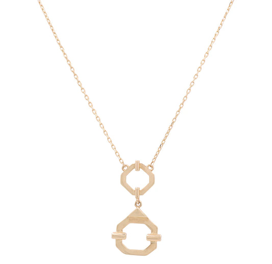 14K Yellow Gold Fashion Necklace With Pendant / Weight: 5.8 GR / Size: 18" / CCNK4FS-12