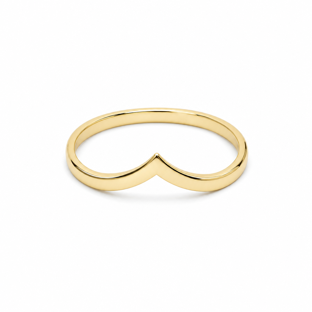 10K Yellow Gold Fashion Women's Ring / Size 8 / Weight: 1.2 GR / DQWR0FS-124