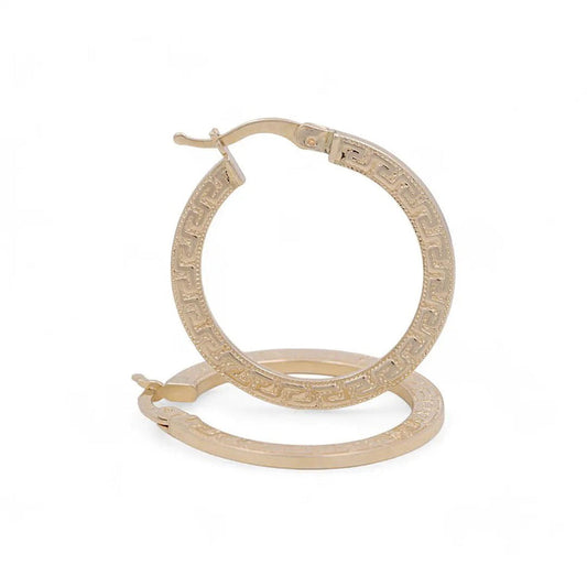 Earrings COEH4GR1.6x39 14k C Weight 3.8gr Large Greek hoops