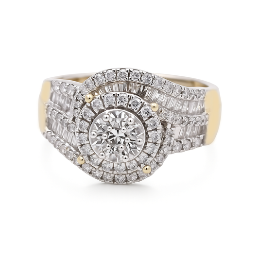 10K Yellow Gold Diamond Woman's Engagement Ring / Stone: 1.00CT / Size: 6.5 / 233420Y