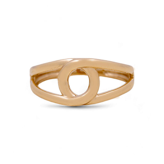14K Yellow Gold Woman’s Fashion Ring / Size: 6.5 / Weight: 2.2 GR / IEEWR4FS-1