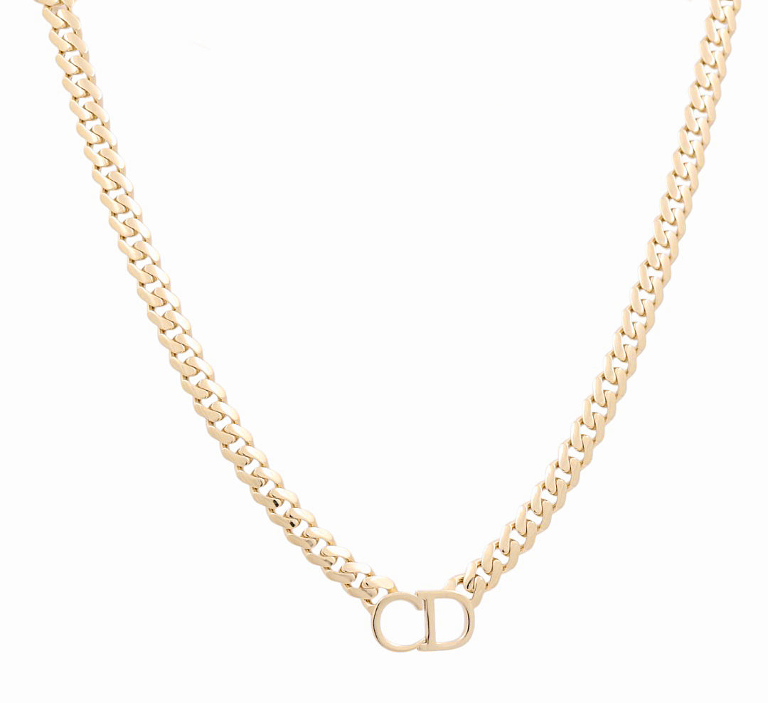 14K Yellow Gold Fancy Monaco Necklace CD / CZ / Size: 18"/ Weight: 24.8 GR / DONK4MONCD