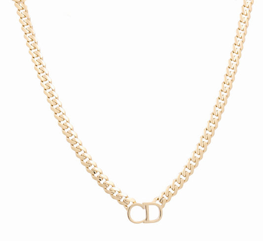 14K Yellow Gold Fancy Monaco Necklace CD / CZ / Size: 18"/ Weight: 24.8 GR / DONK4MONCD