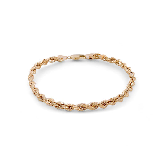 10K Yellow Gold Rope Bracelet