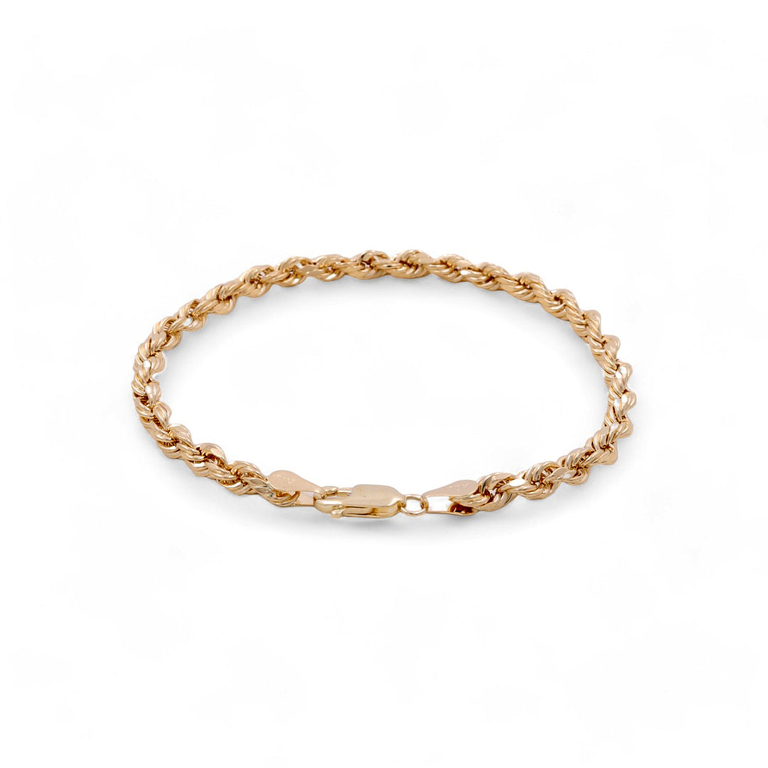 10K Yellow Gold Rope Bracelet