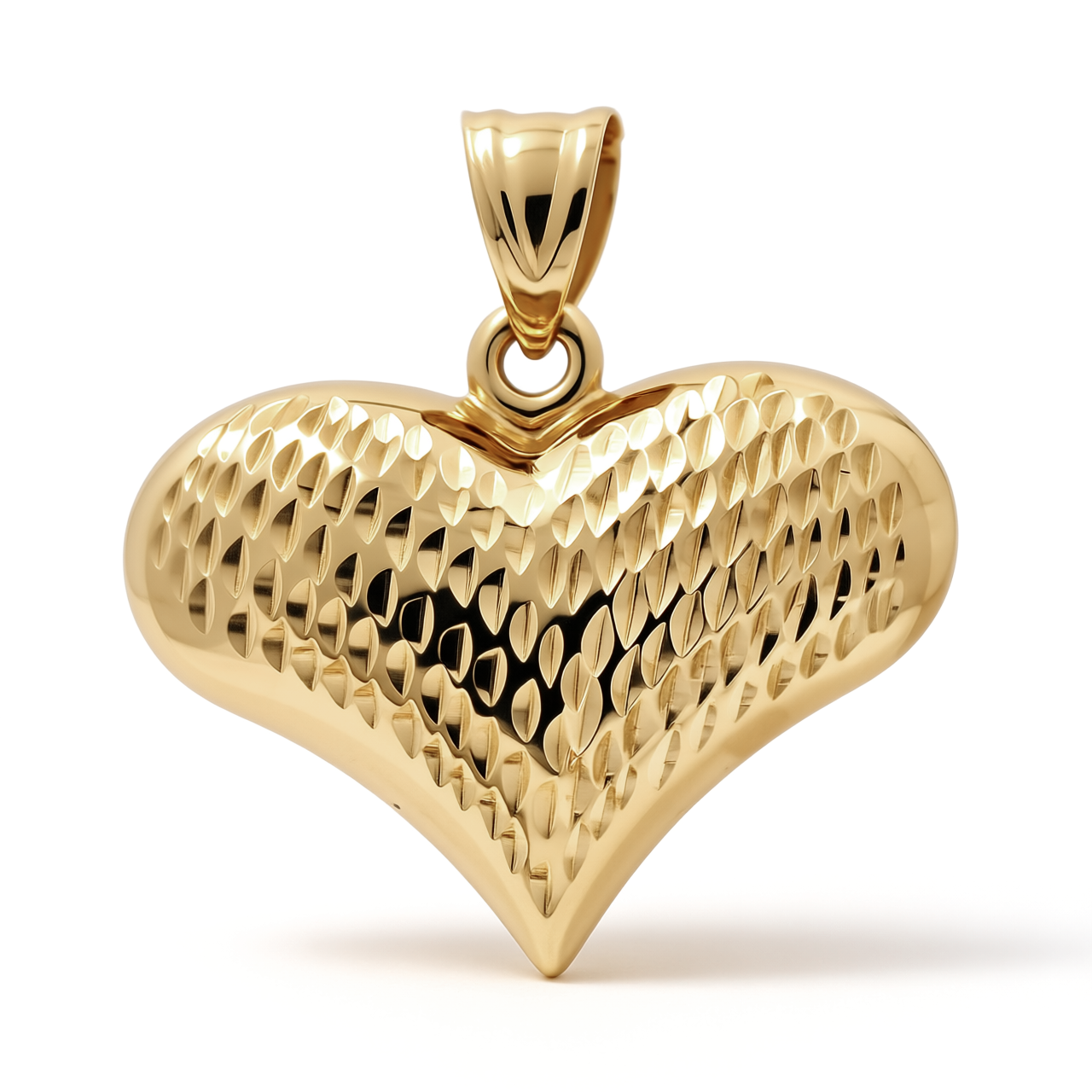 10K Yellow Gold Heart Pendant / Weight: 2.2 GR / P20P-14