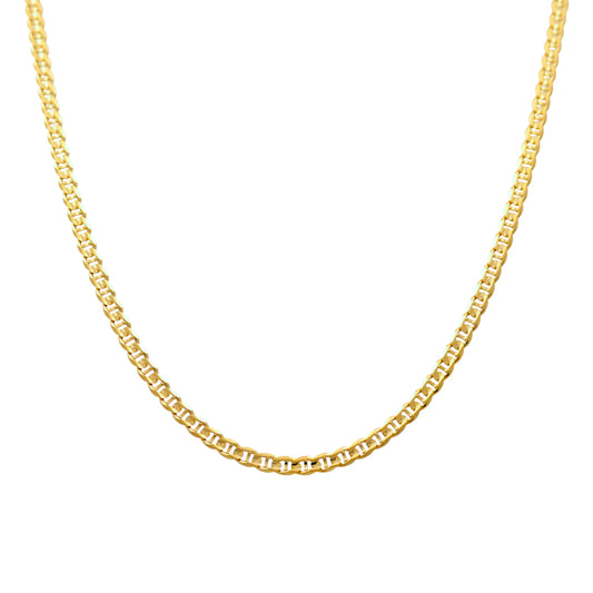 10K Yellow Gold Mariner Link Chain / Size: 4mm 24" / Weight: 13.6gr / CSCH0MR4-24