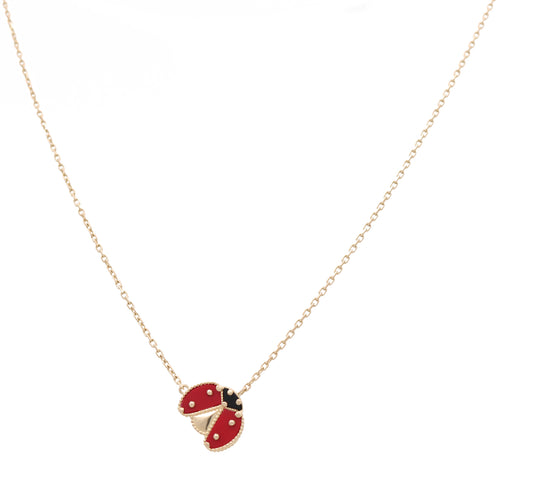 14K Yellow Gold Ladybug Necklace / Size: 18” / Weight: 6.6 GR / CONK4LB